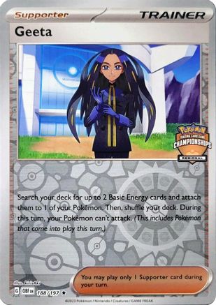 Geeta - 188/197 (Regional Championships)/197 - Reverse Holofoil - Promo