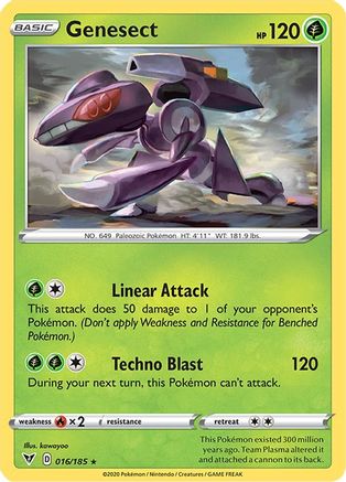 Genesect 016 - Holofoil - Holo Rare