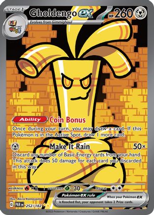 Gholdengo ex 252/182 - Holofoil - Special Illustration Rare