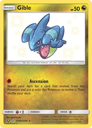 Gible SV38 - Holofoil - Shiny Holo Rare