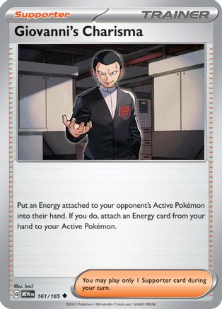 Giovanni's Charisma 161/165  - Uncommon
