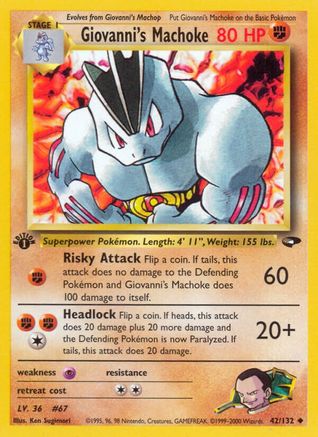 Giovanni's Machoke 042 - 1st Edition - Uncommon