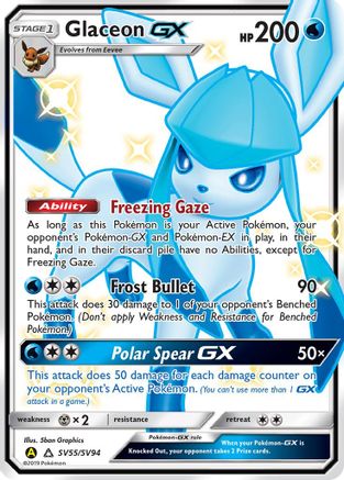 Glaceon GX SV55 - Holofoil - Shiny Holo Rare