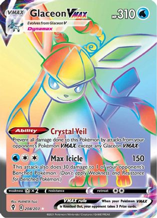 Glaceon VMAX (Secret) 208 - Holofoil - Secret Rare