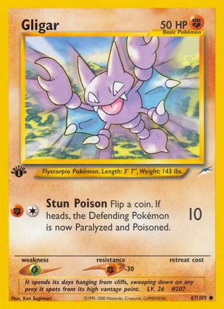 Gligar 067 - 1st Edition - Common