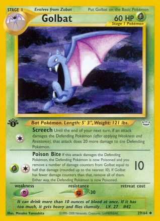 Golbat 029 - 1st Edition - Uncommon