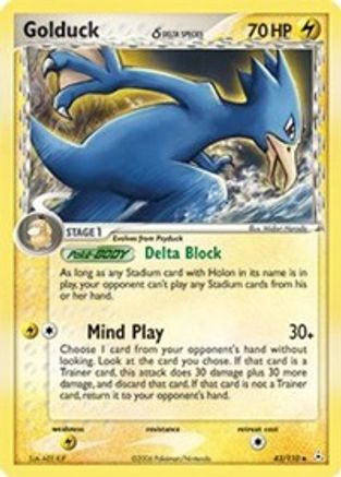 Golduck (Delta Species) - Reverse Holofoil - Uncommon