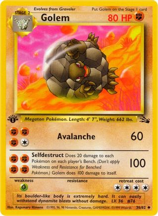 Golem 036 - 1st Edition - Uncommon