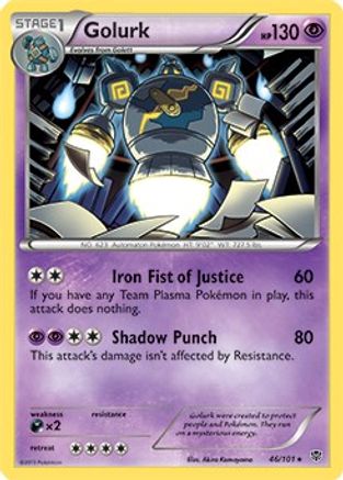 Golurk - 46/101 (BW Plasma Blast)/101 - Rare