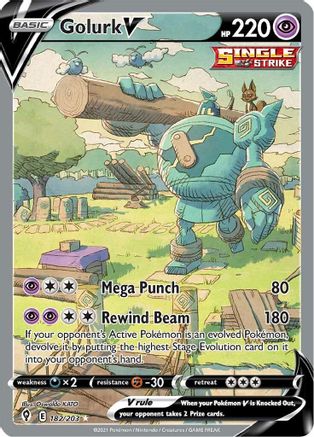 Golurk V (Alternate Full Art) 182 - Holofoil - Ultra Rare