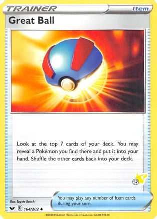 Great Ball - 164/202 (#57 Pikachu Stamped)/202 - Promo