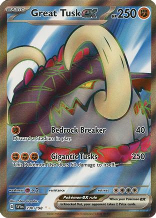 Great Tusk ex 230/198 - Holofoil - Ultra Rare