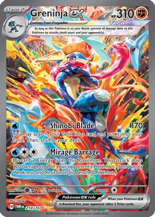 Greninja ex 214/167 - Holofoil - Special Illustration Rare