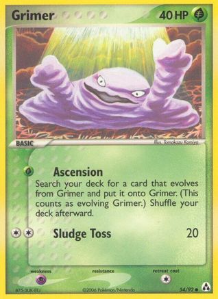 Grimer 054 - Reverse Holofoil - Common