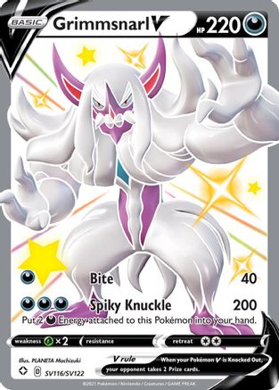 Grimmsnarl V SV116 - Holofoil - Shiny Holo Rare