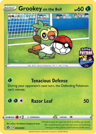 Grookey on the Ball (Pokemon Futsal) 003/005 - Promo