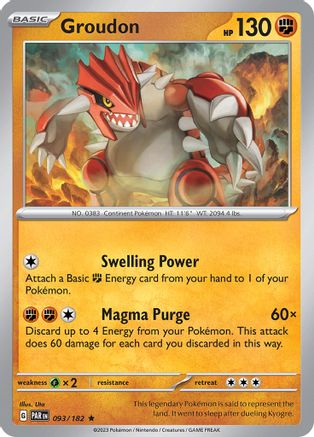 Groudon 093/182 - Holofoil - Rare