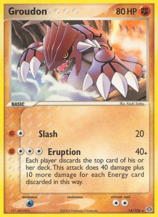 Groudon - 014/106/106 - Reverse Holofoil - Rare