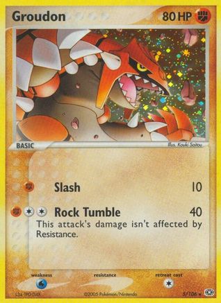 Groudon - 005/106/106 - Reverse Holofoil - Holo Rare