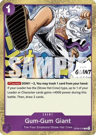 Gum-Gum Giant (OP09-078) - Rare