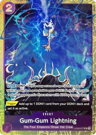 Gum-Gum Lightning (Premium Card Collection -Best Selection Vol. 4-) (OP09-077) - Uncommon