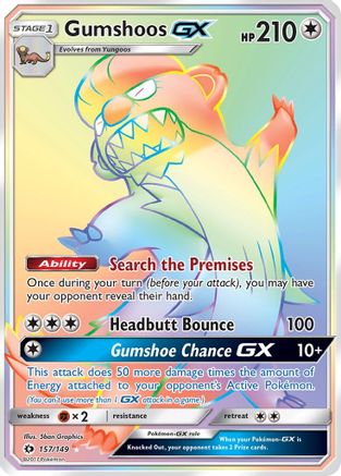Gumshoos GX (Secret)/149 - Holofoil - Secret Rare