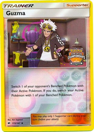 Guzma - 115/147 (Regional Championships)/147 - Reverse Holofoil - Promo