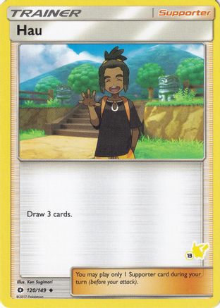 Hau - 120/149 (#13 Pikachu Stamped)/149 - Promo