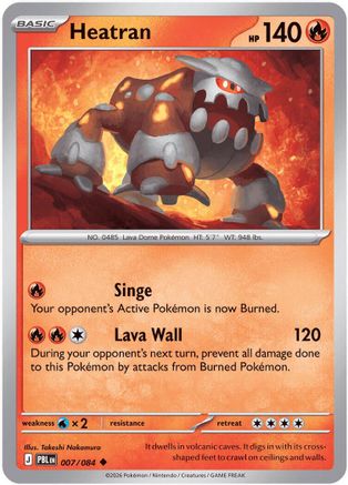 Heatran 007 - Reverse Holofoil - Uncommon