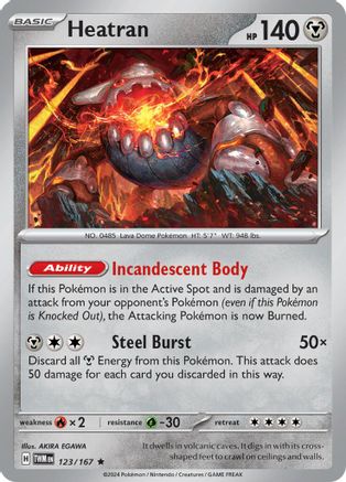 Heatran 123  - Holofoil - Rare