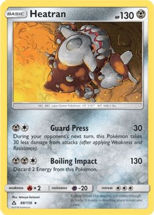 Heatran - 88/156 (Prerelease Kit Exclusive)/156 - Rare