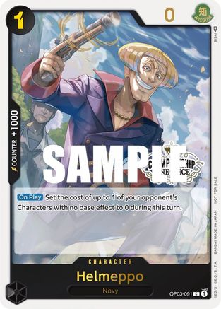 Helmeppo (Store Championship Participation Pack Vol. 2) (OP03-091) - Promo
