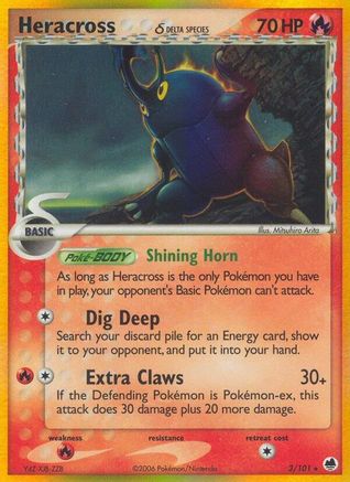 Heracross (Delta Species)/101 - Reverse Holofoil - Holo Rare