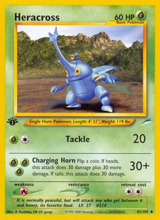 Heracross - 1st Edition - Uncommon