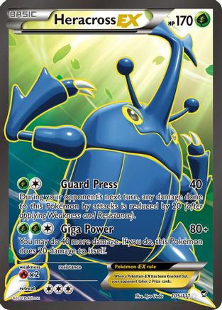 Heracross EX (105 Full Art) (105 Full Art) 105/111 - Holofoil - Ultra Rare