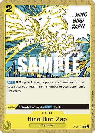 Hino Bird Zap (OP05-116) - Common