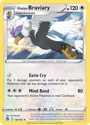 Hisuian Braviary 149 - Rare
