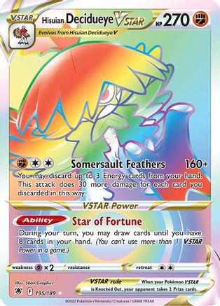 Hisuian Decidueye VSTAR (Secret) 195 - Holofoil - Secret Rare