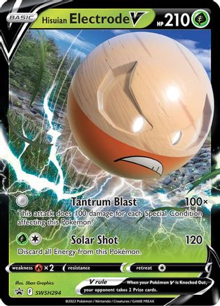 Hisuian Electrode V SWSH294 - Holofoil - Promo