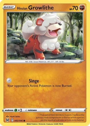Hisuian Growlithe 083 - Common