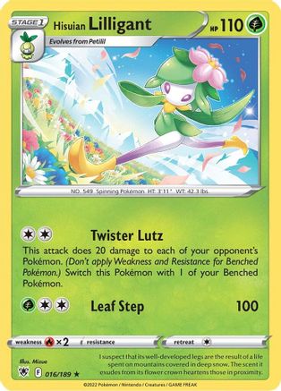 Hisuian Lilligant 016 - Holofoil - Holo Rare