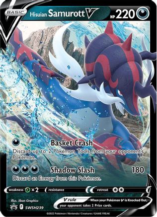 Hisuian Samurott V SWSH239 - Holofoil - Promo