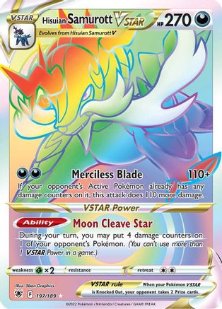 Hisuian Samurott VSTAR (Secret) 197 - Holofoil - Secret Rare