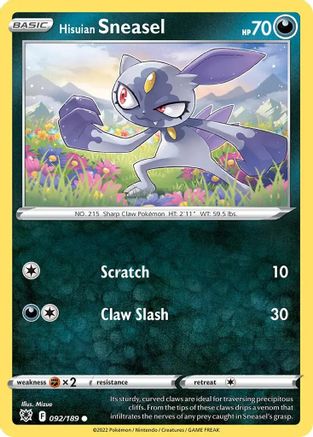 Hisuian Sneasel (Cosmos Holo) 092/189 - Holofoil - Promo