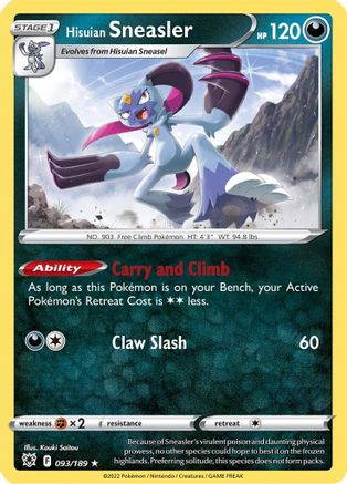 Hisuian Sneasler 093 - Holofoil - Holo Rare