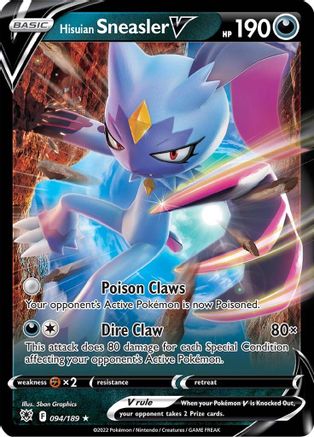 Hisuian Sneasler V 094 - Holofoil - Ultra Rare