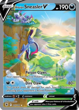 Hisuian Sneasler V (Alternate Full Art) 175 - Holofoil - Ultra Rare