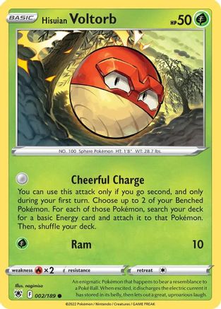 Hisuian Voltorb (Cosmos Holo) 002/189 - Holofoil - Promo