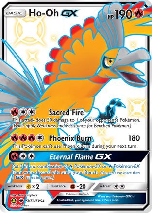 Ho-Oh GX SV50/SV94 - Holofoil - Shiny Holo Rare
