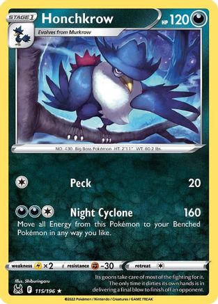 Honchkrow 115 - Rare